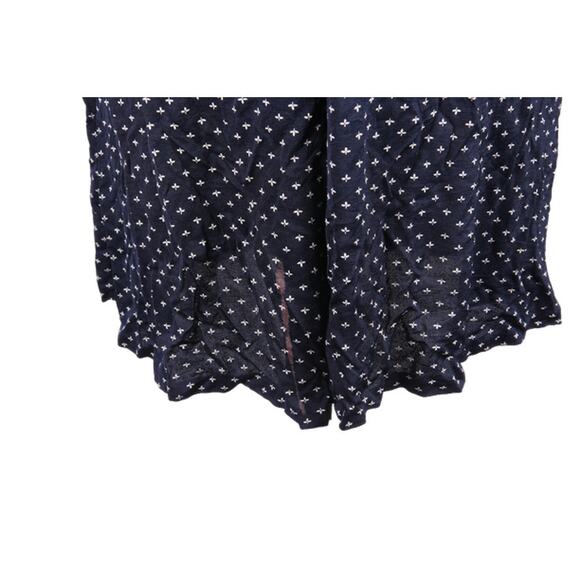 Vintage 1970s Navy Floral Shirt Dress by Alleri – Lounge or Belted Fit - Picture 5 of 15